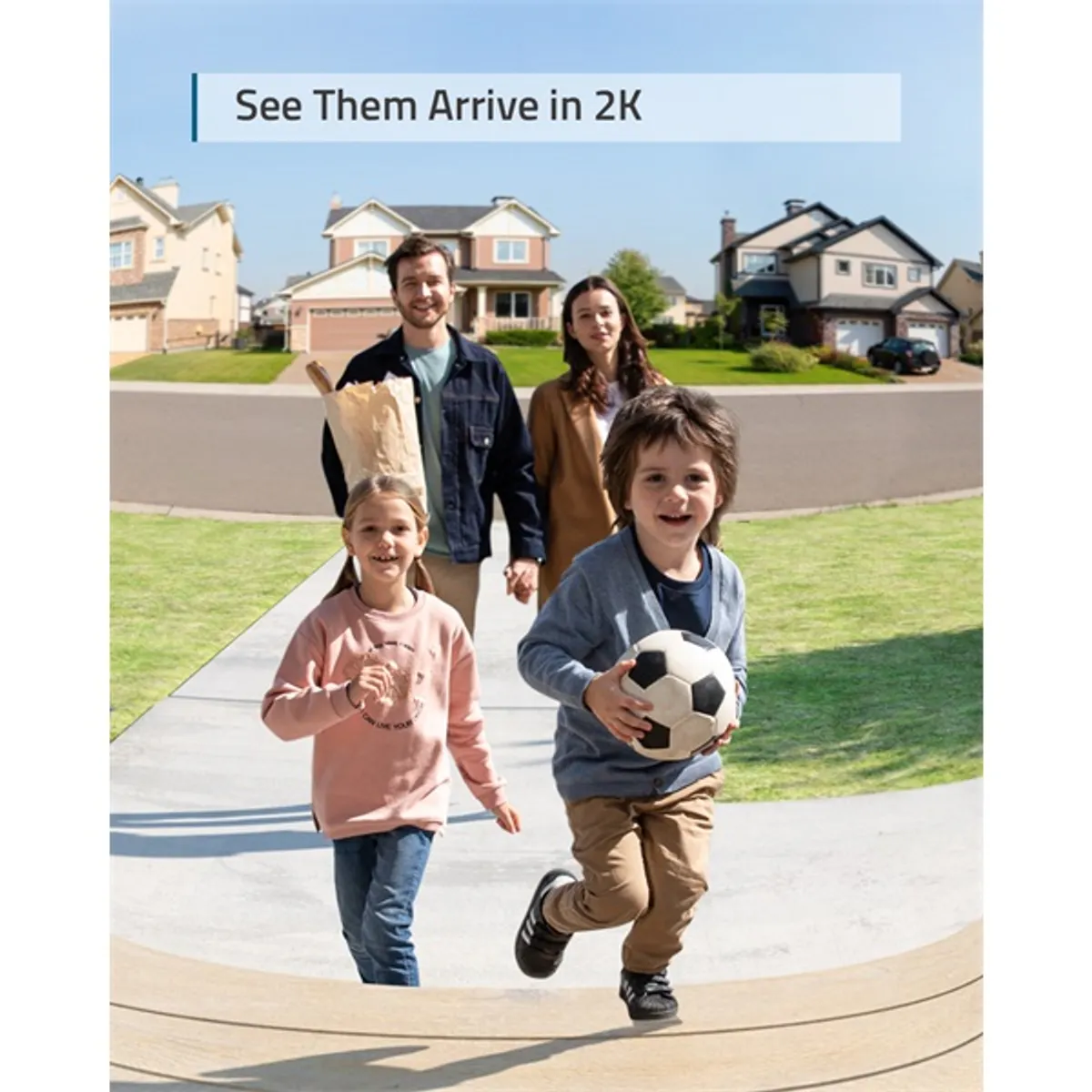 ANKER T82101W1 Eufy Video Doorbell 2K WiFi kültéri ember felismerés, 2K felbontás, kétirányú hang, AES-256 #2
