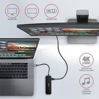 AXAGON HMC-6GL 6 az 1-ben USB-C dokkoló 3x USB 3.2 Gen1 HDMI 4K30 RJ-45 Gigabit PD #4