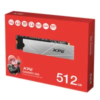 ADATA AGAMMIXS60-512G-CS GAMMIX S60 PCIe Gen4x4 M.2 2280 512GB olvasás max 7400 MBps írás max 6800 MBps #1