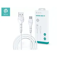 Devia ST351136 Kintone V2 USB-A USB-C adat- és töltőkábel 1m fehér #1