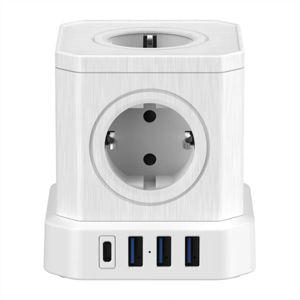 NEWELL NL4385 GaN Power Cube 9in1 5 AC 3 USB-A 1 USB-C 4000W 1.5m fehér #2