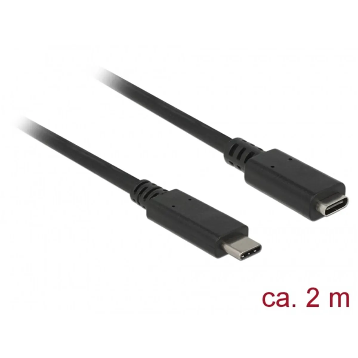DELOCK 85542 bővítőkábel USB Type-C USB Type-C 2 m fekete #1
