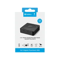 Sandberg 421-28 3in1 magnet powerbank 5000mAh magsafe kompatibilis Apple Watch és AirPods töltés USB-C PD 20W #4