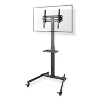 Nedis TVSM5100BK állvány 32"-55" max 35 kg, 4 kerék, állítható magasság 1160-1510 mm, dőlésszög +10/-10, VESA 100x100 200x100 200x200 300x200 300x300 400x200 400x300 400x400