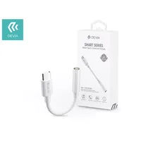 Devia ST354113 Type-C 3,5 mm audió adapter töltéssel fehér #1