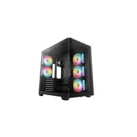 DEEPCOOL R-CG590U-BKAGA5-G számítógép-ház fekete táp nélküli oldalsó 3x120mm hátsó 2x120mm