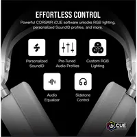 Corsair CA-9011296-EU HS80 MAX Vezeték nélküli fejhallgató Dolby Atmos RGB fehér #8