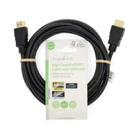 Nedis CVGL34060BK30 HDMI kábel 4K60Hz ARC 18 Gbps aranyozott csatlakozók 3m