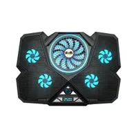 Froggiex FX-PC-P1-BL NitroCooling 5 ventilátor 12 RGB módok állítható dőlésszög telefontartó USB hub 17" notebook #2