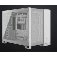 CORSAIR CC-9011264-WW 2500D Airflow dupla kamrás Micro-ATX fehér edzett üveg