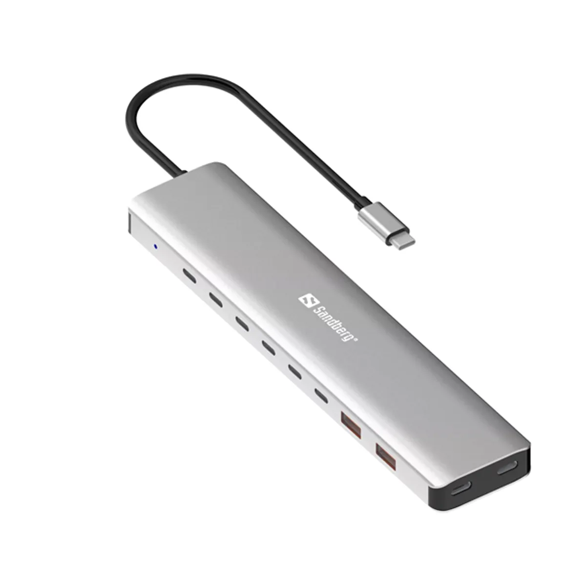 Sandberg 136-80 USB-C hub 8x USB-C és 2x USB-A 100W PD 10Gbps #2
