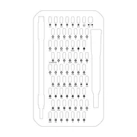 iFixit EU145299-4 Mako Precision Bit Set 64 darab bitek, ergonómikus bit-vezető, 150 mm flex extension, ABS tok #4