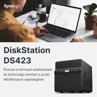 SYNOLOGY DS423 DiskStation Realtek RTD1619B 4-core 1.7 GHz 2 GB DDR4 4 lemezhelyes 2x1GbE 2xUSB 3.2 Gen1 #5