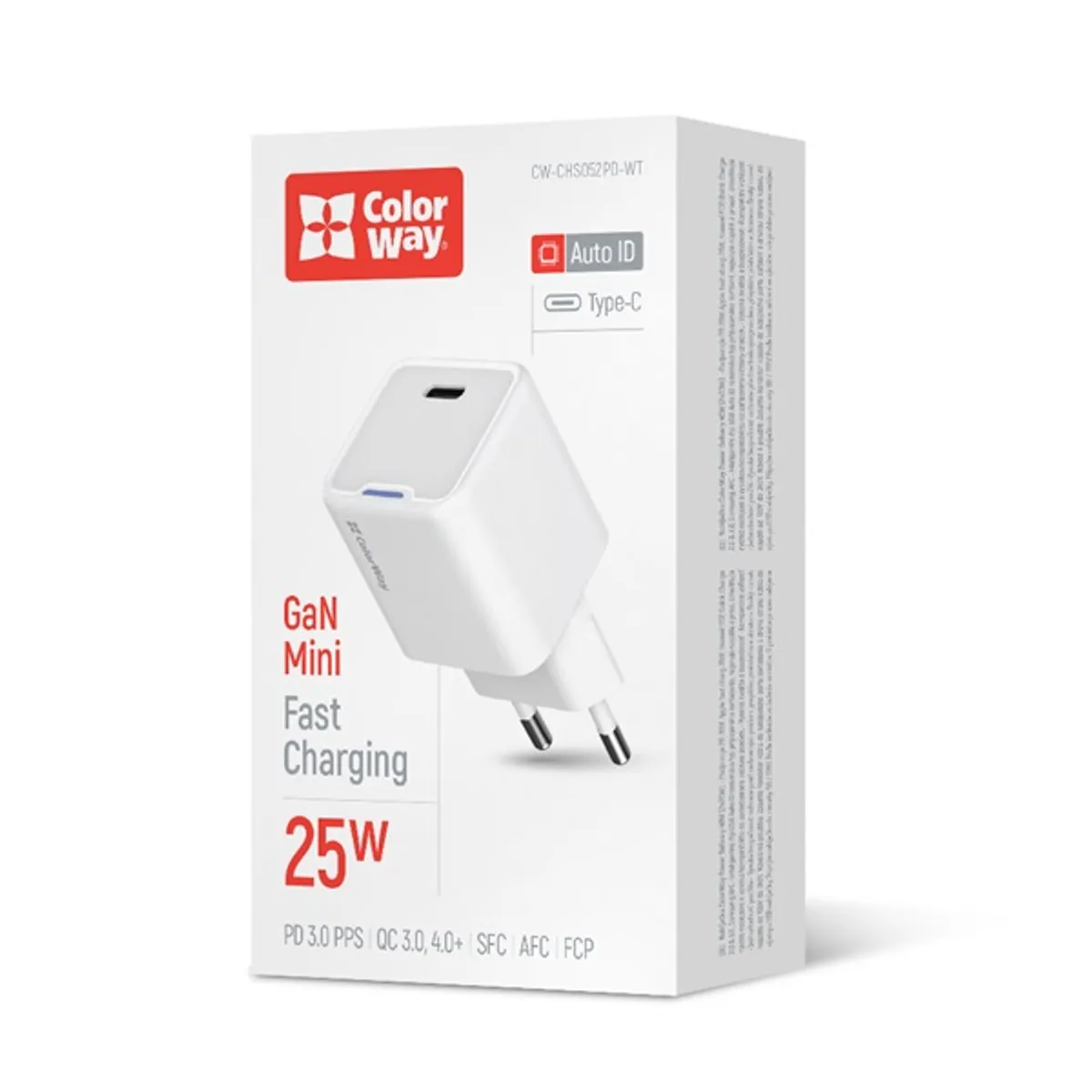 COLORWAY CW-CHS052PD-WT GaN Mini 25W PD PPS USB-C fehér #2
