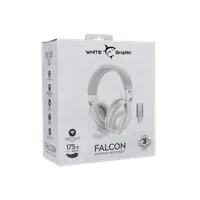 WHITESHARK WS WGH-2441W fejhallgató 1x3,5mm Jack USB-C mikrofon igen stereo fehér vezeték nélküli #8