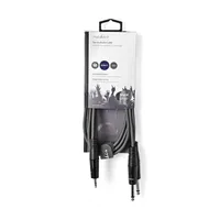 Nedis COTH23200GY15 sztereó audio kábel, 3,5 mm sztereó jack, 2x6,35 mm mono jack, 1,5 m, nikkelezett #3
