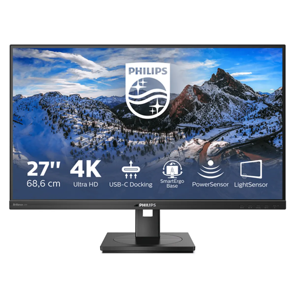 PHI MON 279P1/00 279P1 27" UHD IPS 3840x2160 60Hz 4ms HDMI MiniDP USB-C USB VESA 100x100 #1