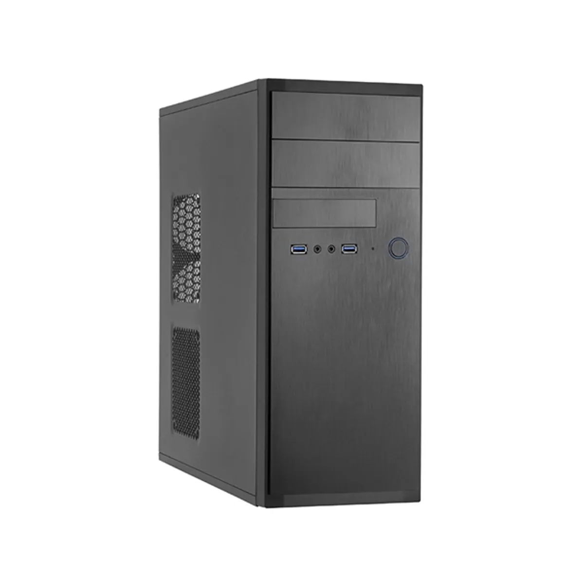CHIEFTEC HQ-01B-OP Elox ATX mATX ITX 2x5,25 külső 1x3,5 külső 3x3,5 belső USB 3.0 elől táp nélküli fekete #1