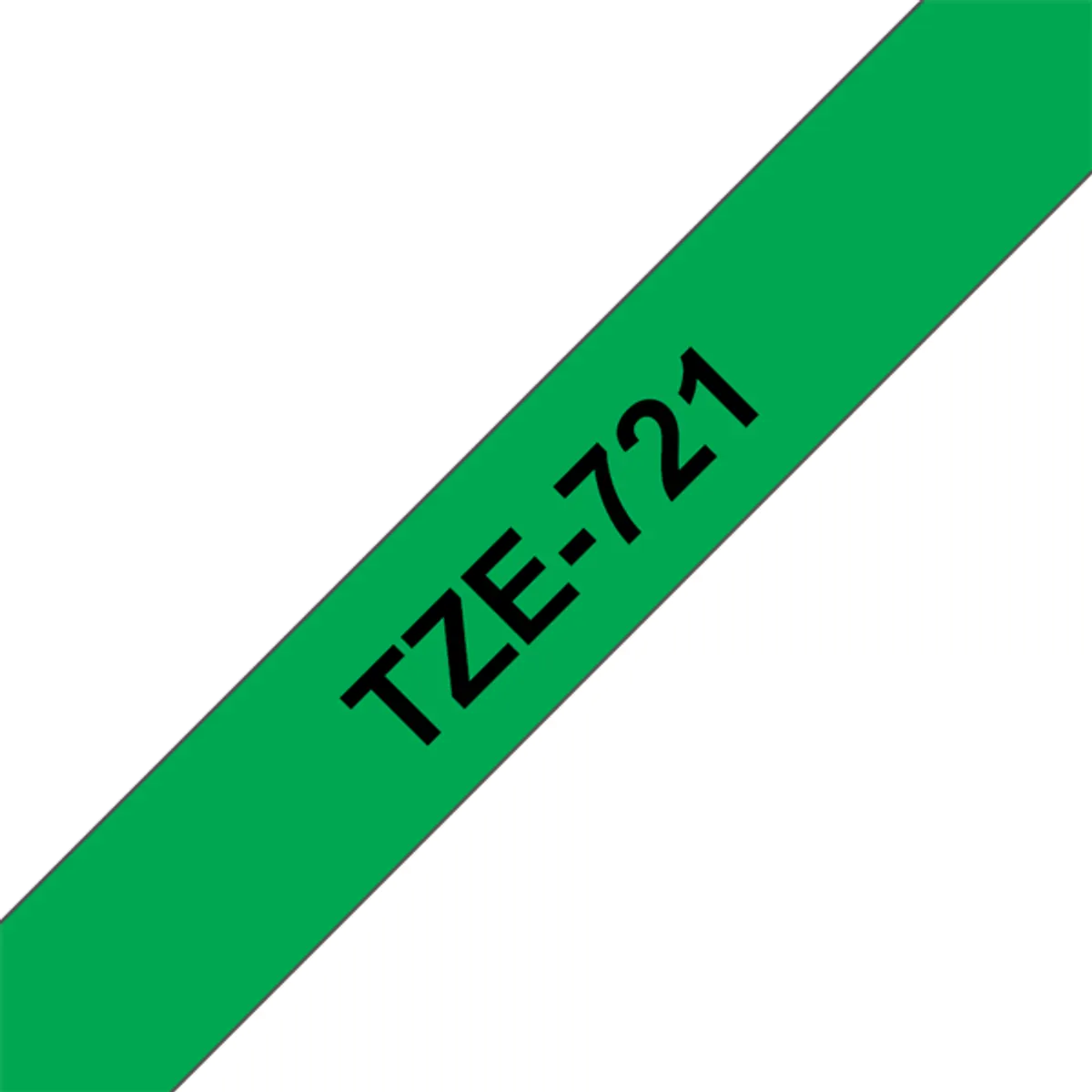 BROTHER TZE721 laminált szalag 9 mm 8 m zöld alapon fekete #1
