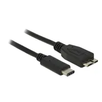 Delock 83676 USB Type-C to Micro-B kábel 0,5 m fekete 10 Gbps Gen 2