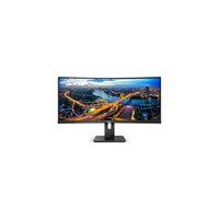PHI MON 345B1C/00 34" ívelt kijelző 3440x1440 21:9 VA 100 Hz HDMI DP USB-C USB hub 4 portok beépített hangszóró VESA 100x100