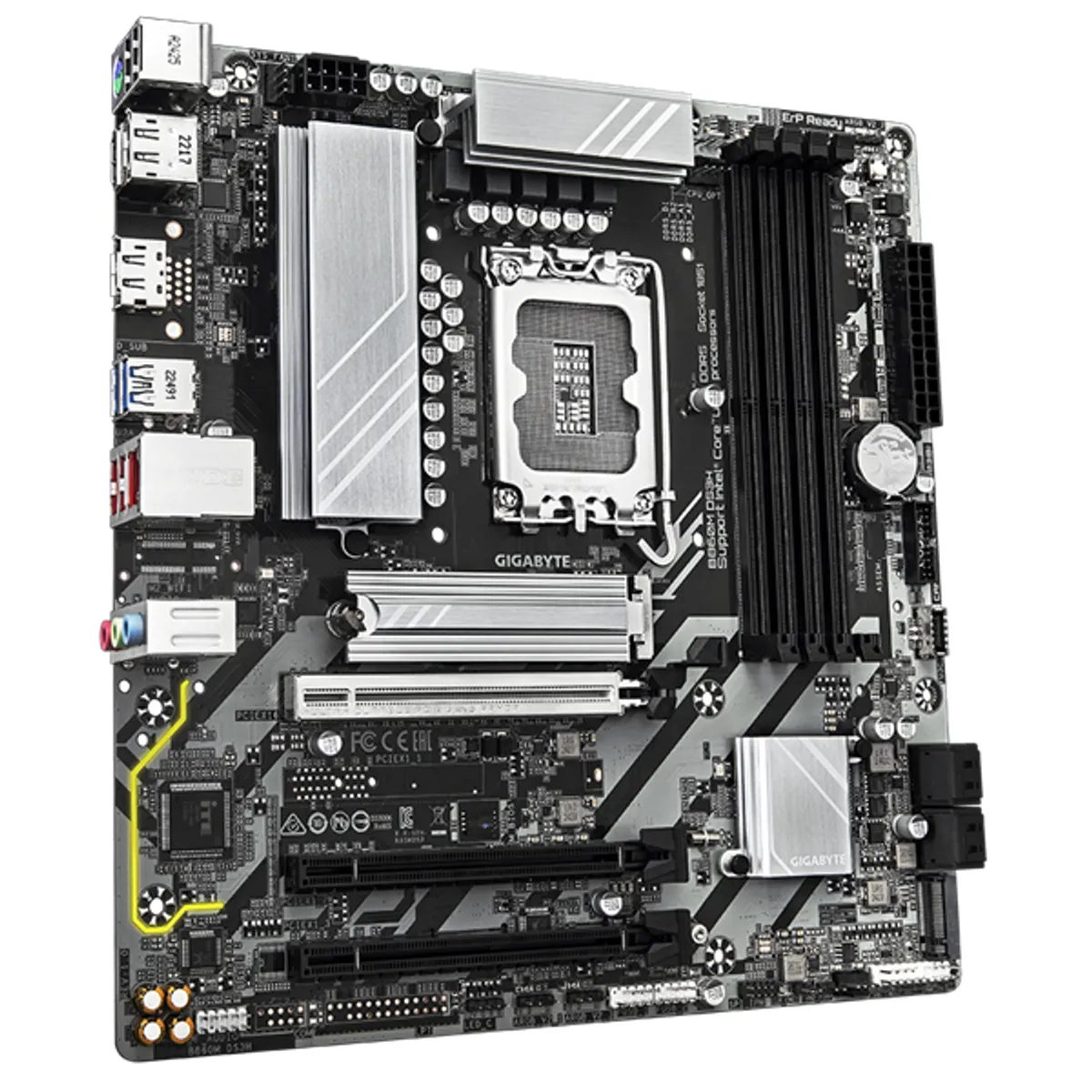 Gigabyte B860M DS3H alaplap micro atx lga 1851 ddr5 256 gb pcie 5.0 x16 2.5gbe #1