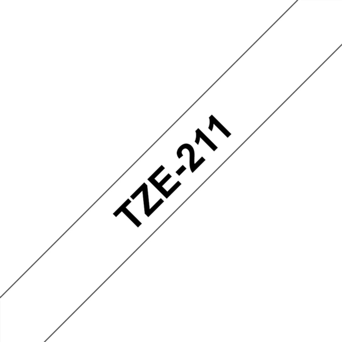 BROTHER TZE211 TZE-211 laminált címkeszalag 6 mm x 8 m fehér alapon fekete #1
