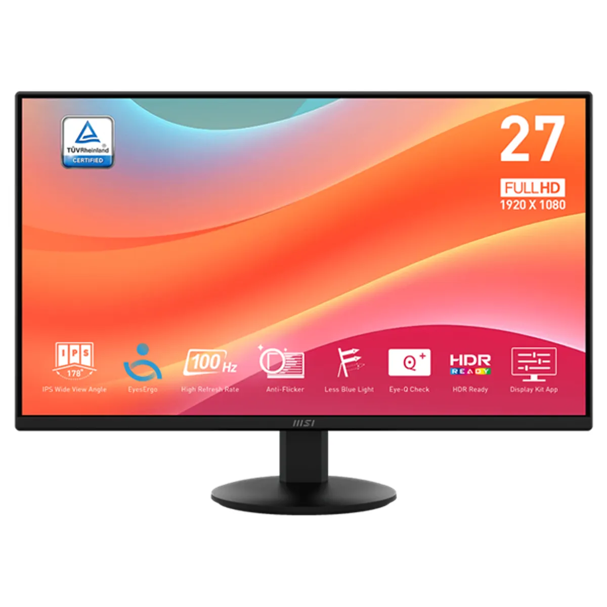 MSI DT 9S6-3PD6CT-007 monitor 27" IPS FHD 100 Hz 1 ms USB-C HDMI DP VESA 100x100 #5