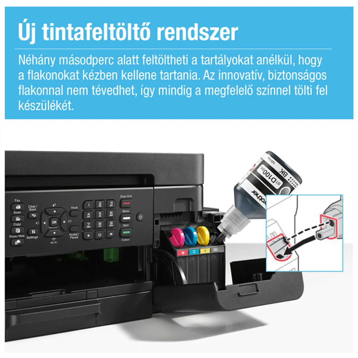 BROTHER MFCT930DWYJ1 MFC-T930DW színes tintasugaras MFP, A4, kétoldalas, ADF, WiFi, USB, LAN, 6000x1200dpi #4