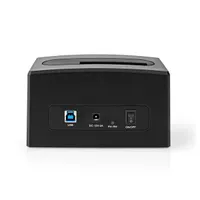 Nedis HDDUSB3210BK HDDSSD dokkoló 2 fiókos 2,5"-3,5" SATA USB 3.2 Gen1 #3