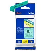Brother TZE741 P-Touch laminált szalag 18mm 8m zöld alapon fekete #2