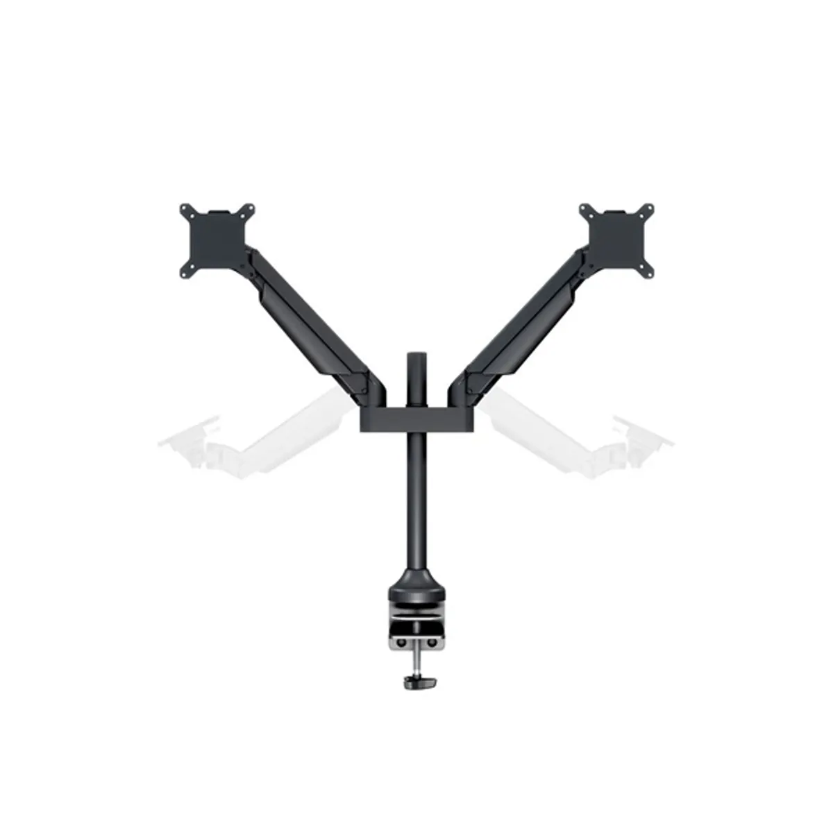 Multibrackets 7350073732593 M VESA Gas Lift Arm Dual HD 15-32" fekete Dönthető Van Forgatható Van Állítható dőlésszög Van VESA 75x75 100x100 #7