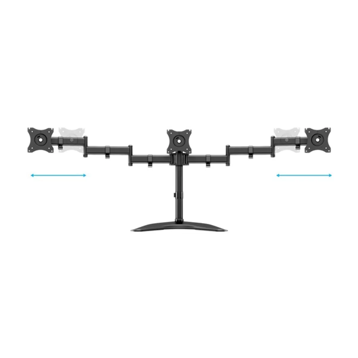 MULTIBRACKETS 7350073733392 M Deskstand Basic Triple 15-27" 3 képernyős asztali tartó fekete #8