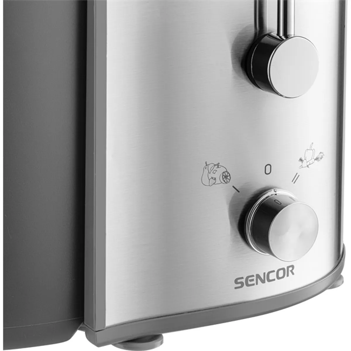 SENCOR SJE 1055SS Gyümölcscentrifuga 2 sebességfokozat 800 W rozsdamentes kivitel 75 mm széles adagoló 1,6 l rostgyűjtő edény #7