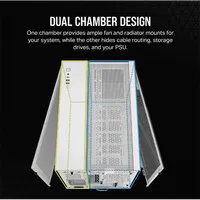 CORSAIR CC-9011266-WW 2500X Micro-ATX edzett üveg fehér #3