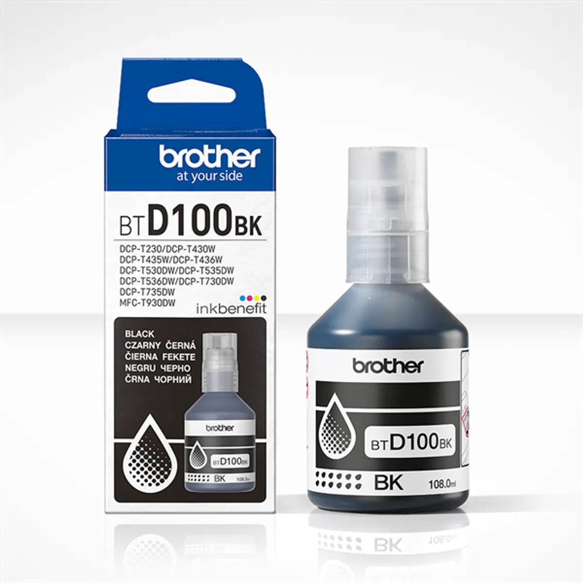 BROTHER BTD100BK tintapatron fekete 108 ml 7500 oldal #1