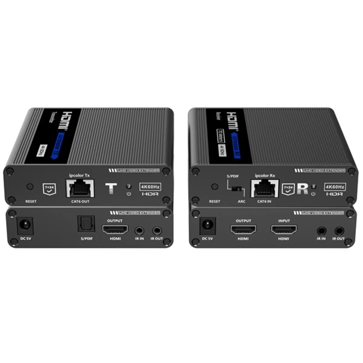 TECHLY IDATA EXT-676E fejhallgató-erősítő HDMIx1 DC2,1x1 3,5mmFx1 RJ45x1 optikaix1 #1
