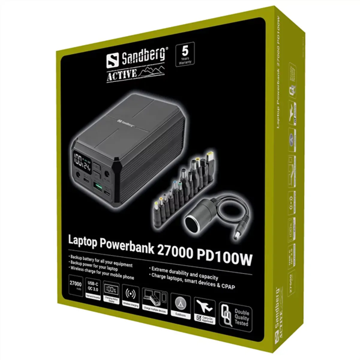 SANDBERG 421-13 Laptop powerbank 27000 mAh PD100W #7