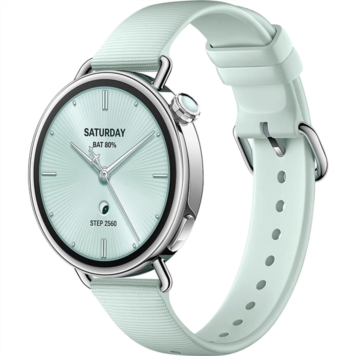 XIAOMI BHR080CGL Watch S4 41mm fluor gumi szíj 1,3" Bluetooth NFC zöld #1
