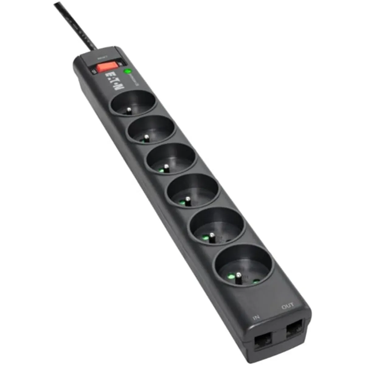 Eaton PS6TD túlfeszültségvédő elosztó 6 DIN RJ45 1 m fekete #1