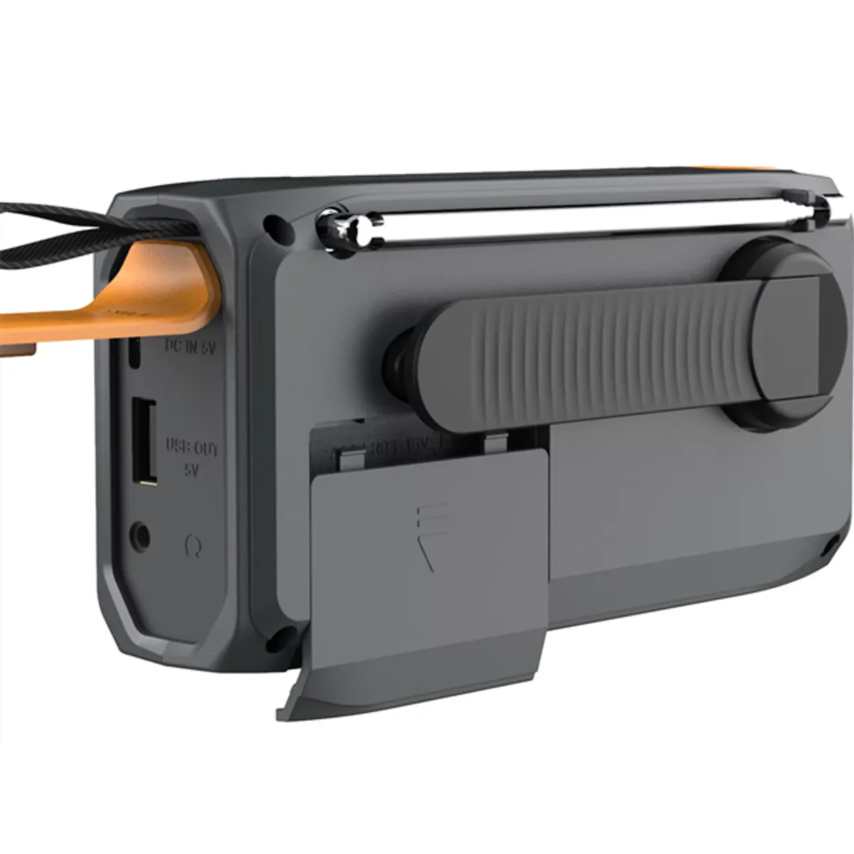 SANDBERG 421-17 Survivor DAB rádió All-in-1 4500 mAh powerbank, Bluetooth 5.0, napelemmel tölthető, kézi hajtás, zseblámpa 1,5 W #3