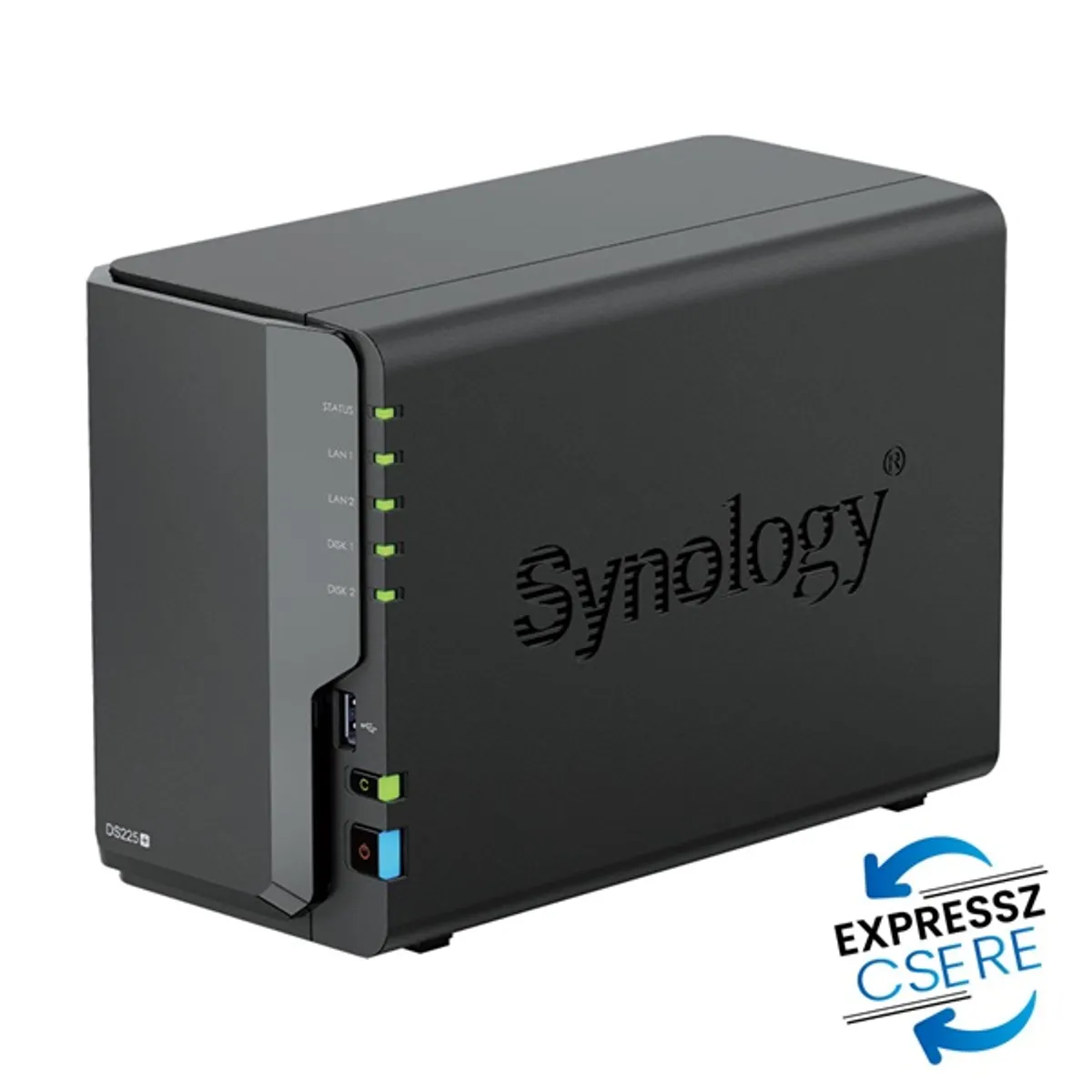 SYNOLOGY DS225+ DiskStation 2 bay NAS 2 GB DDR4 RAM 2x USB 3.2 Gen1 1GbE 2.5GbE #1