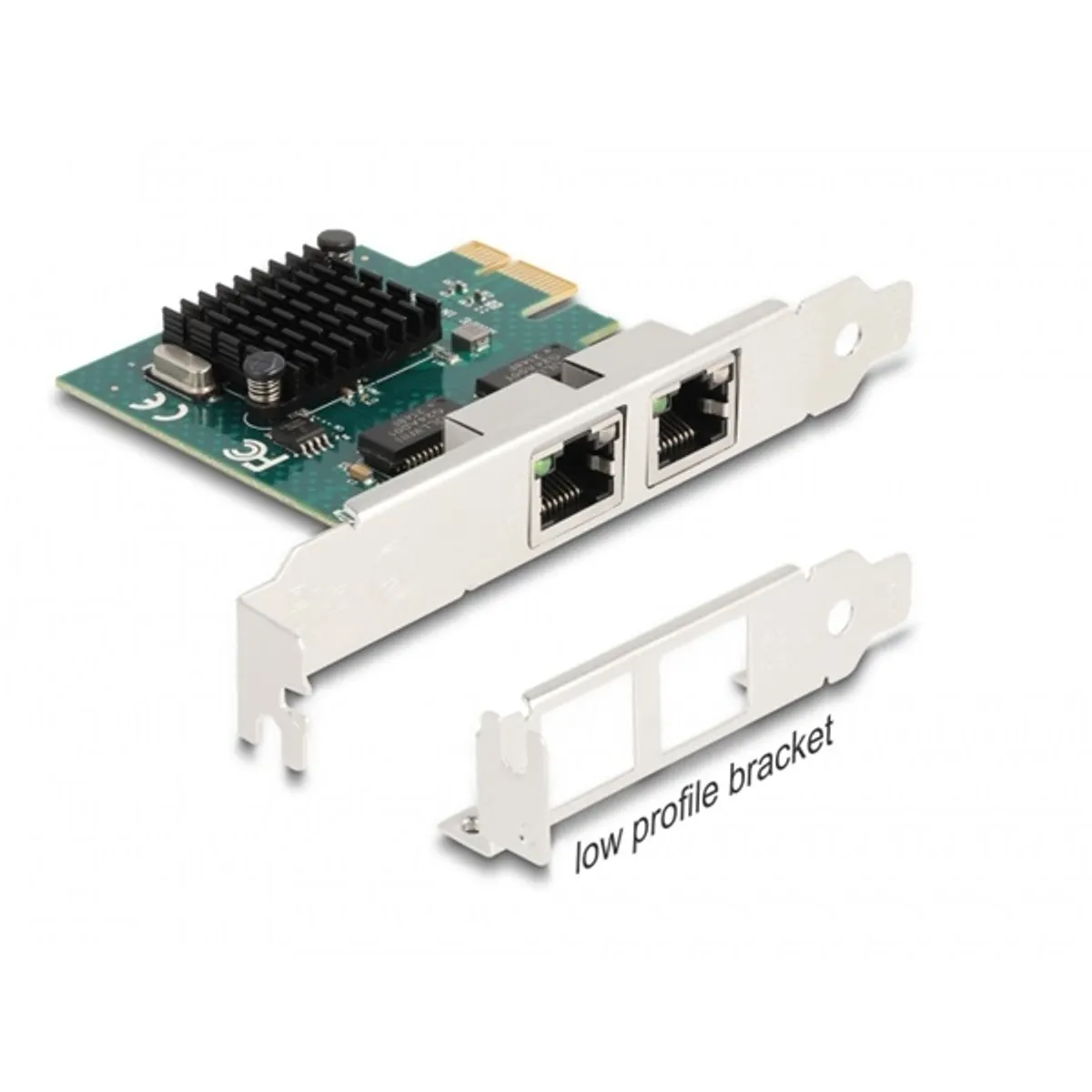 Delock 88205 PCIe x1 kártya 2x RJ45 Gigabit Ethernet BCM5718 #1