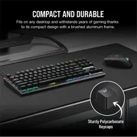 Corsair CH-911D01A-NA K60 Pro TKL RGB OPX optikai-mechanikus billentyűzet alumínium keret USB-A #4