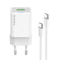 ColorWay CW-CHS053PDC-WT GaN Mini 30W PD PPS Type-C USB-A kábel Type-C