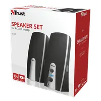 Trust 16697 MiLa 2.0 Speaker Set 5W RMS USB táplálású előlapi fejhallgató-csatlakozó 3,5 mm jack fekete-ezüst #3