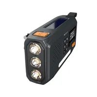 SANDBERG 421-17 Survivor DAB rádió All-in-1 4500 mAh powerbank, Bluetooth 5.0, napelemmel tölthető, kézi hajtás, zseblámpa 1,5 W #5