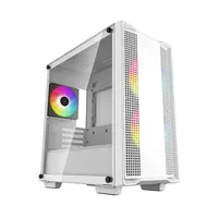 DEEPCOOL R-CC360-WHAPM3-G-1 CC360 ARGB fehér edzett üveg Micro-ATX és Mini-ITX ház #1