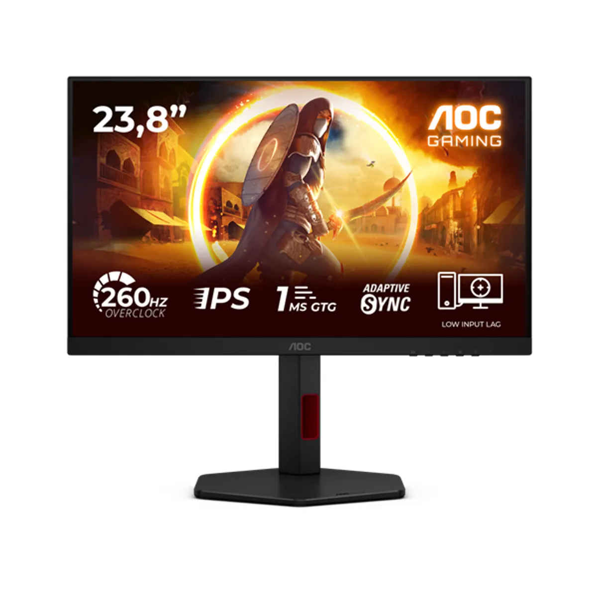 AOC 24G4ZR játékmonitor 23.8" IPS FHD 1920x1080 16:9 260 Hz 1,00 ms HDMI DP VESA 100x100 #1