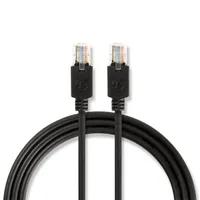Nedis CCBW85100AT150 UTP Cat5e patch kábel LSZH RJ45 15m aranyozott réz AWG26 100MHz 1Gbps antracit #2